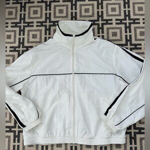 Divided Men’s Jacket Divided White Jacket with Black Trim Divided Track Jacket